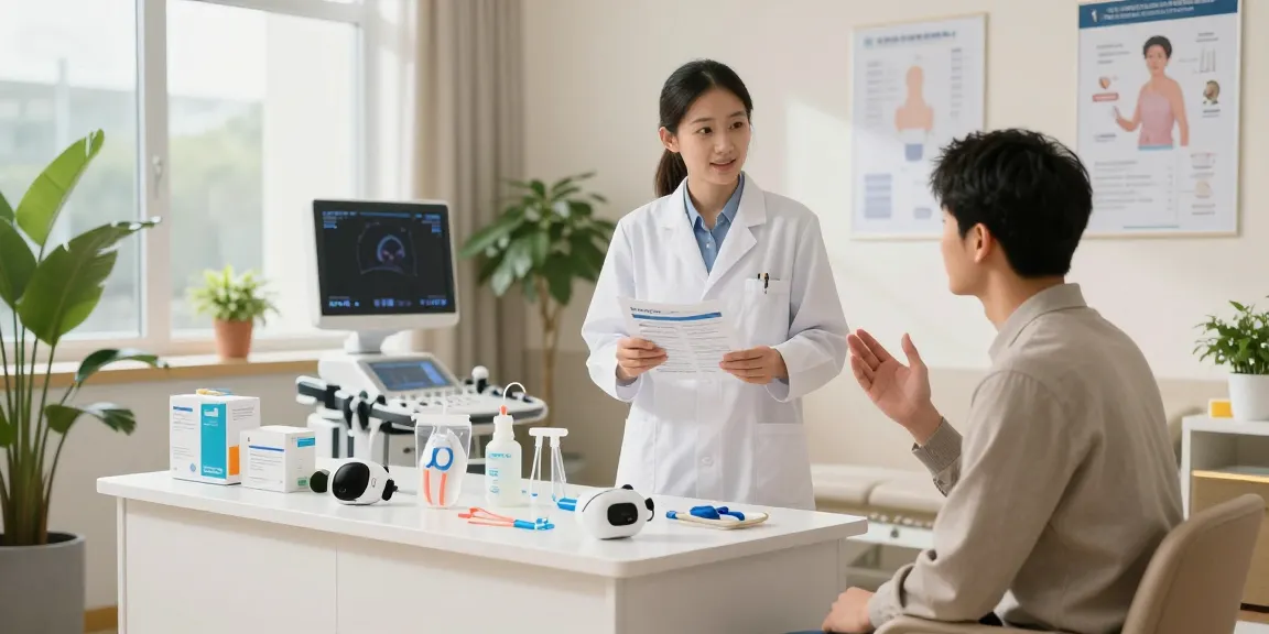 Urological products showcased in a modern healthcare setting, highlighting innovation and patient engagement.